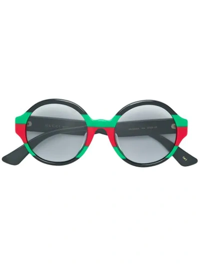 GUCCI EYEWEAR ROUND SUNGLASSES - 黑色