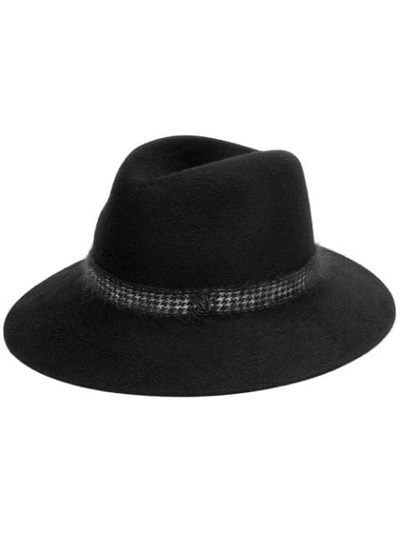 Shop Maison Michel Wide Brim Hat In Black