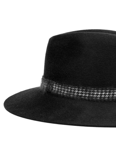 Shop Maison Michel Wide Brim Hat In Black