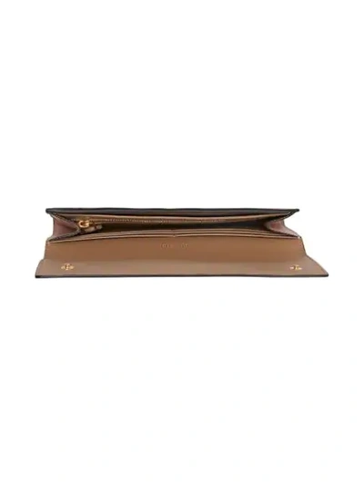 Shop Burberry Leather Continental Wallet In Pink