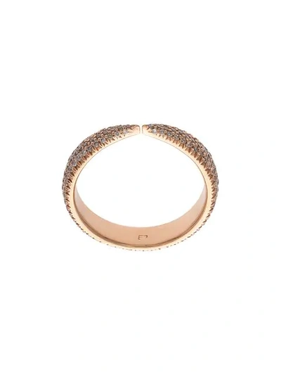 Shop Eva Fehren 18kt Rose Gold Diamond Ring