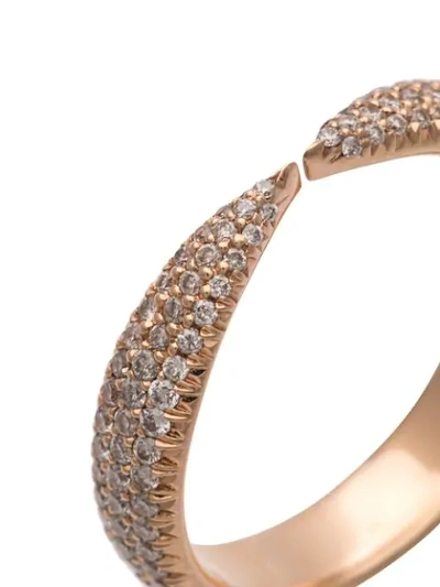 Shop Eva Fehren 18kt Rose Gold Diamond Ring