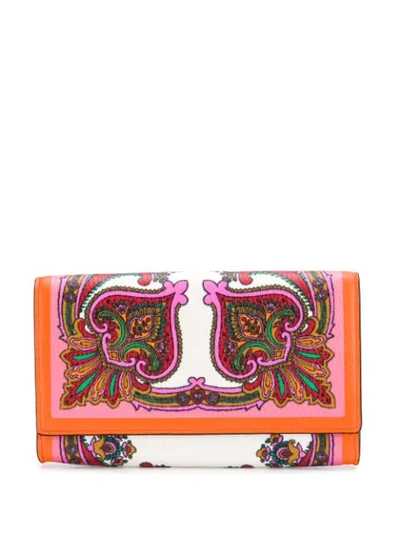 ETRO PAISLEY PRINT BI-FOLD WALLET - 粉色