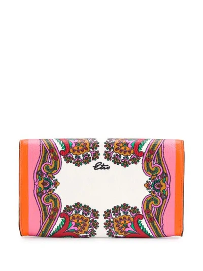 Shop Etro Paisley Print Bi-fold Wallet - Pink