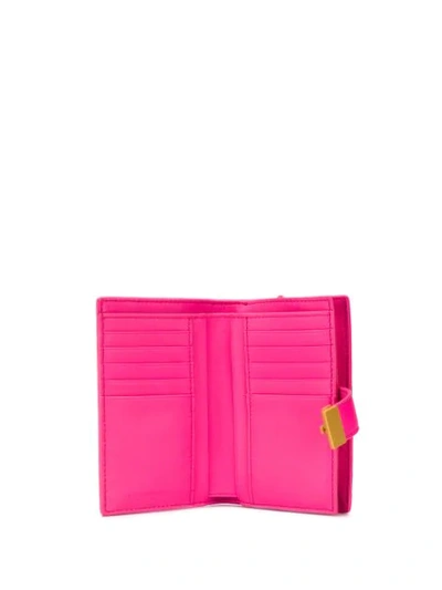 Shop Bottega Veneta Intrecciato Wallet - Pink