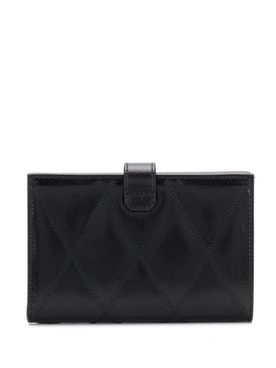 Shop Givenchy Gv3 Quilted-effect Wallet In Black