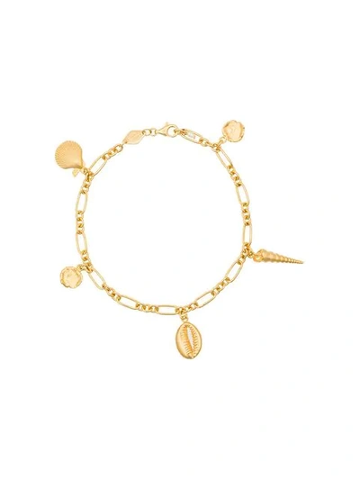 Shop Anni Lu Summer Treasure Bracelet In Gold