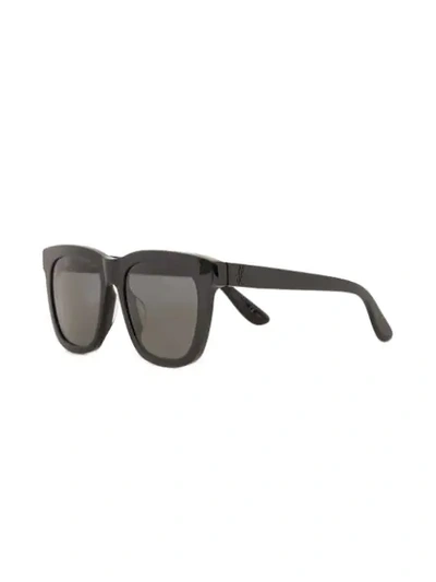 Shop Saint Laurent Sl M24 Oversized Sunglasses In Black