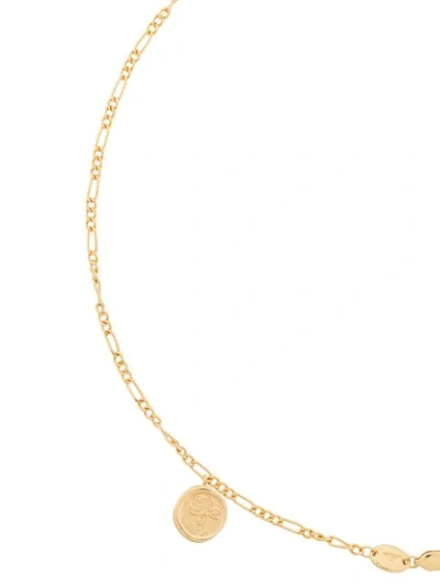 Shop Northskull Rose Charm Bracelet In Gold