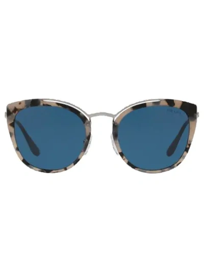 Shop Prada Cat-eye Shaped Sunglasses In Grey