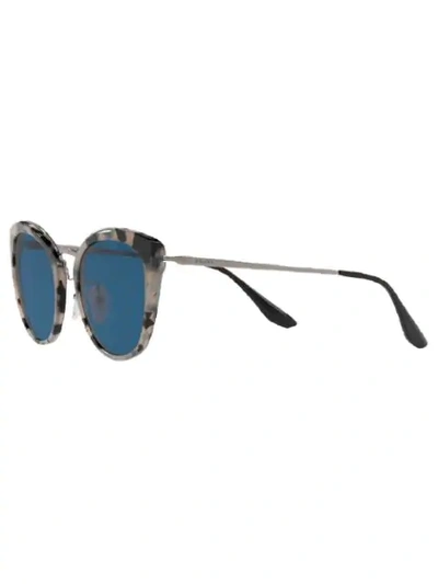 Shop Prada Cat-eye Shaped Sunglasses In Grey