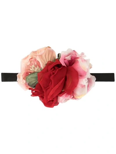 Shop Dolce & Gabbana Floral Bow Tie In Multicolour