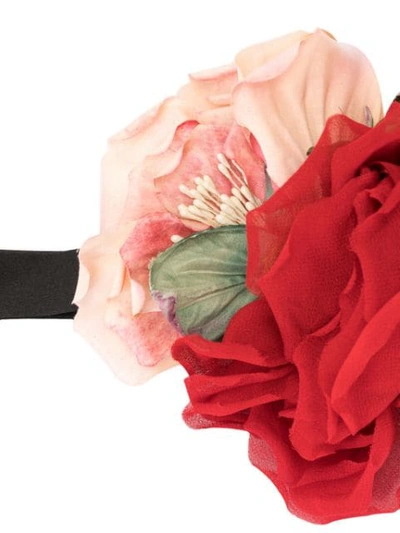 Shop Dolce & Gabbana Floral Bow Tie In Multicolour