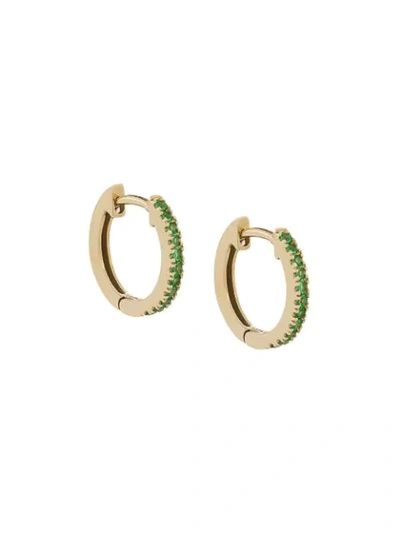 oval Huggie hoops earrings