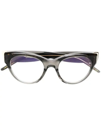 Shop Pomellato Eyewear Cat Eye Glasses In Grey