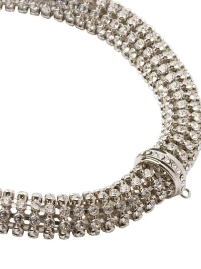 Shop Miu Miu Halskette Mit Kristallen In Silver