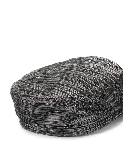 Shop Isabel Marant Metallized Evie Hat In Black