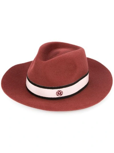 Shop Maison Michel Rico Hat In Red