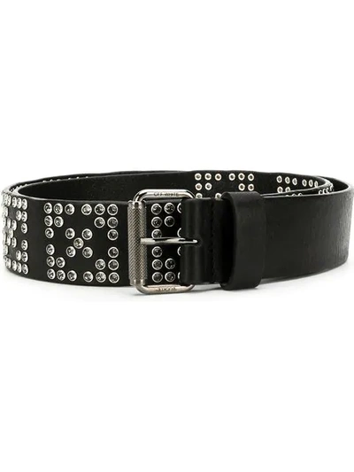 Shop Off-white Studded Belt In Black