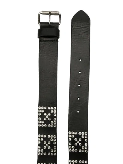 Shop Off-white Studded Belt In Black