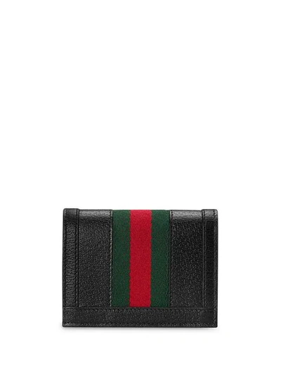 Shop Gucci Ophidia Gg Card Case In Black