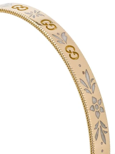 Shop Gucci Icon Bracelet In Yellow Gold In 8062