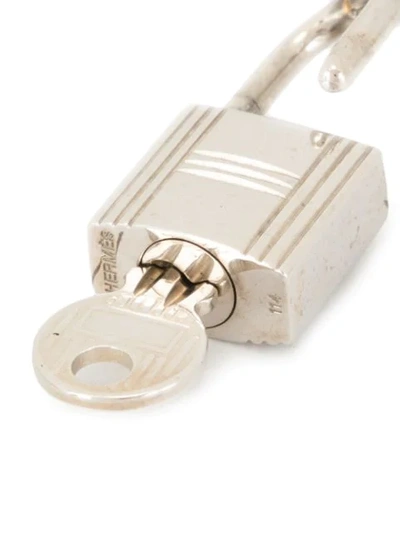 Pre-owned Hermes  Cadena Key Set In Silver