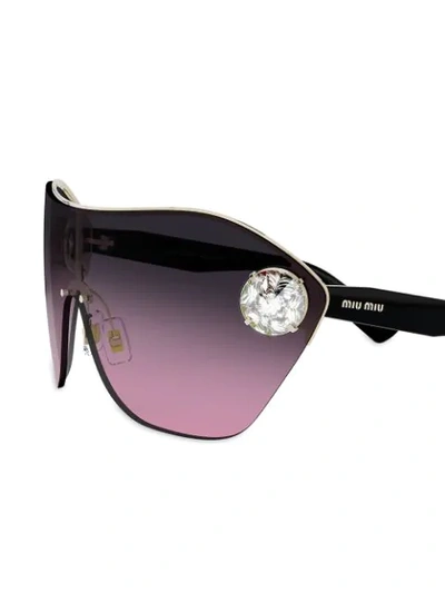 MIU MIU EYEWEAR ENCHANT SUNGLASSES - 黑色