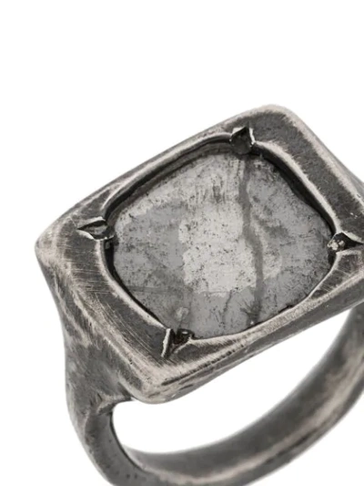 Shop Chin Teo Diamond Omega Deux Ring In Metallic