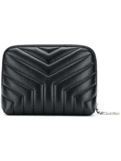 Shop Saint Laurent Quilted Purse In Black