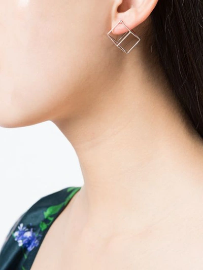 Shop Shihara 3d Shaped Earring - Metallic