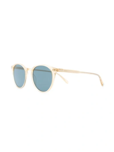 Shop Garrett Leight Clune Sunglasses In Neutrals
