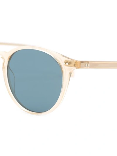 Shop Garrett Leight Clune Sunglasses In Neutrals