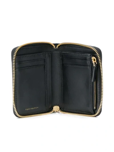 Shop Tory Burch Fleming Medium Wallet In 001 Black