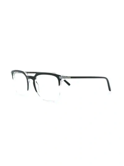 Shop Dolce & Gabbana Rectangular Glasses In Black