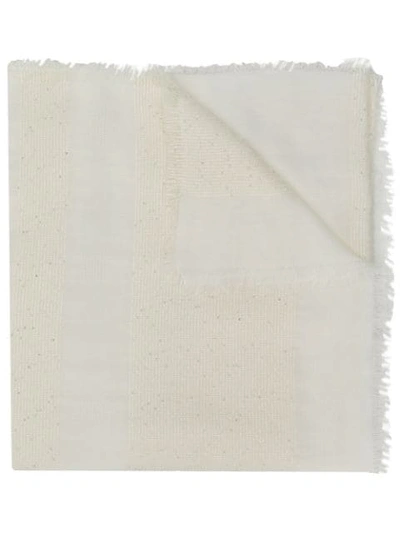 Shop Lorena Antoniazzi Pailletes Scarf In White