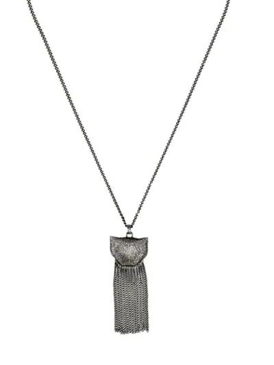 Shop Gucci Garden Silver Necklace With Cat