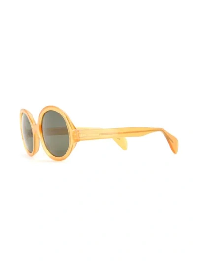 Shop Oscar De La Renta Regina Sunglasses In Yellow