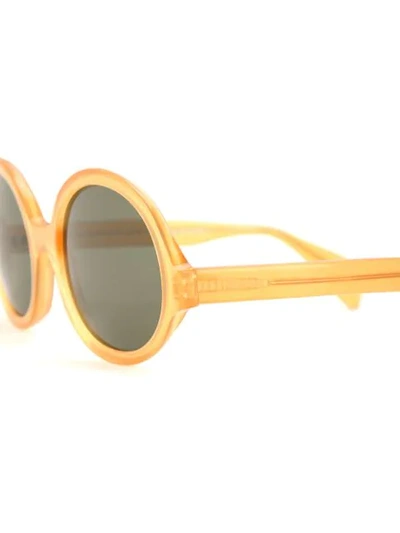Shop Oscar De La Renta Regina Sunglasses In Yellow