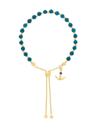 Shop Astley Clarke Super Kula Anchor Bracelet - Blue