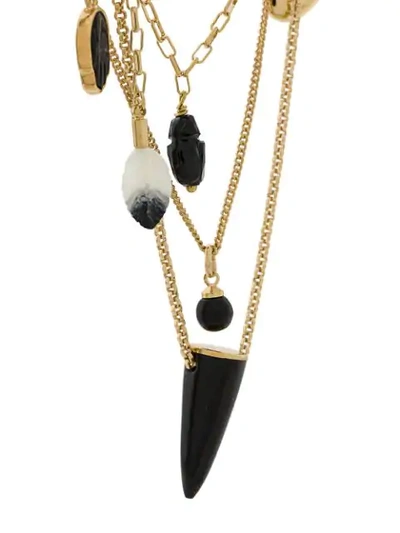 ISABEL MARANT SCARABE CHARM NECKLACE - 金色