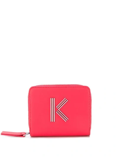 KENZO K标牌钱包 - 红色