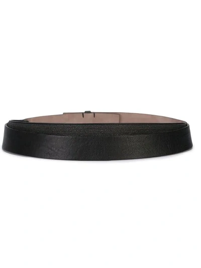 Shop Brunello Cucinelli Smooth Surface Belt In Black
