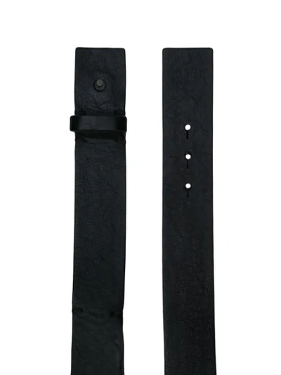 Shop Brunello Cucinelli Smooth Surface Belt In Black