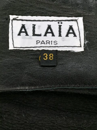 Pre-owned Alaïa Soft Corset Belt In Black