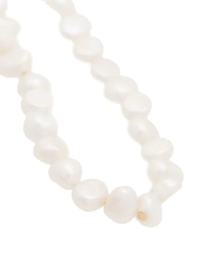Shop By Alona Pearl Loop Drop Earrings In  White: