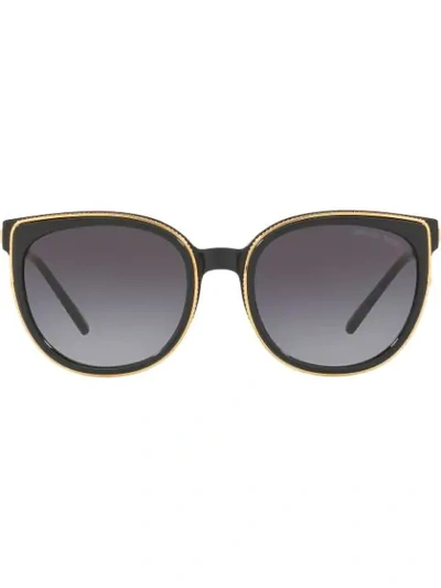 Shop Michael Kors Bal Harbour Sunglasses In Black