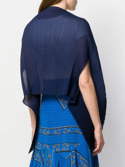 Shop Antonelli Plissierter Schal - Blau In Blue