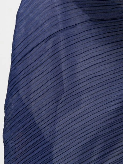 Shop Antonelli Plissierter Schal - Blau In Blue