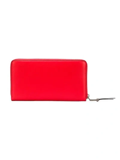 Shop Givenchy Zip-around Continental Wallet In Red